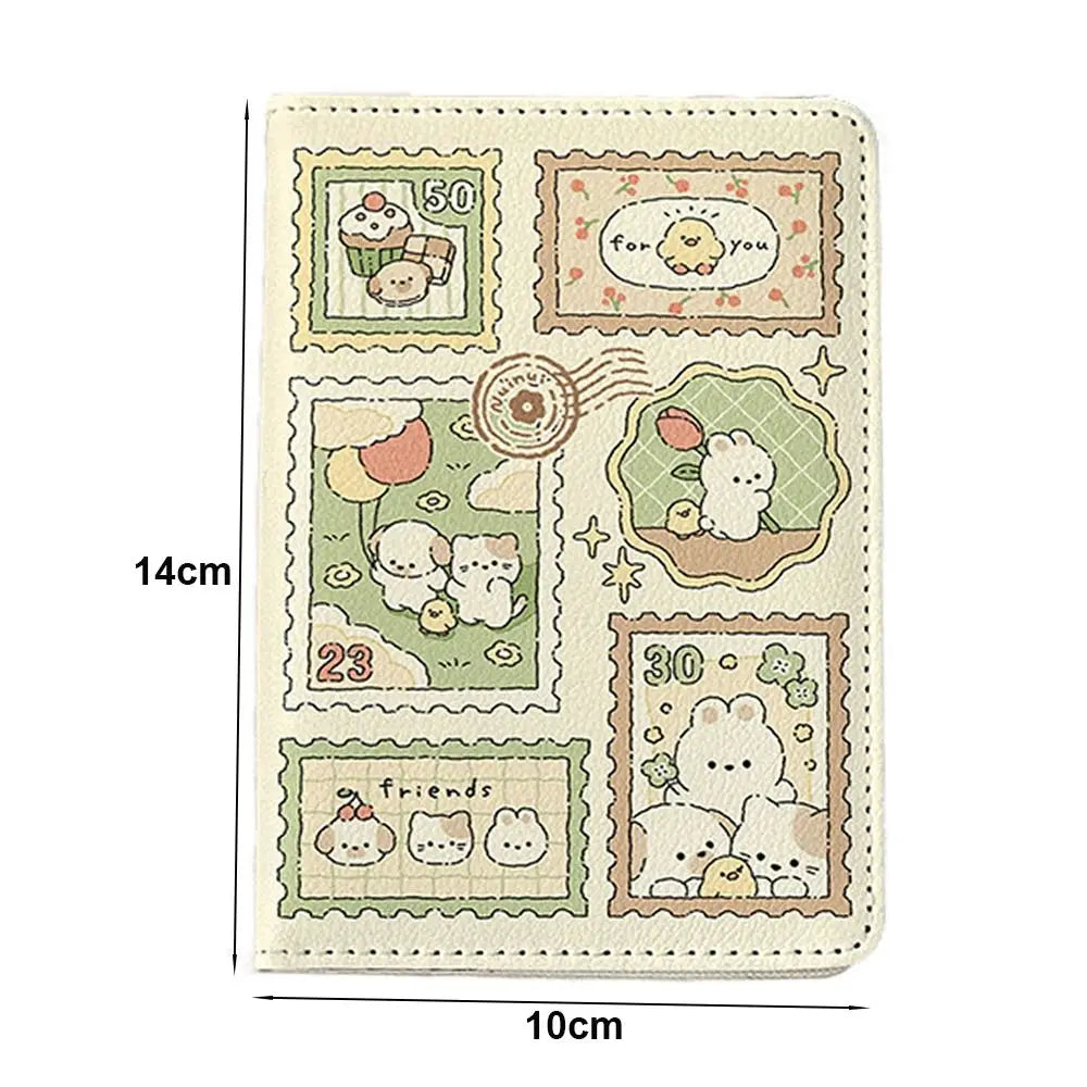 Rabbit Passport Cover Fashion Women Men Pu Leather Travel Wallet Cartoon Passport Holder High Quality Case for Passports