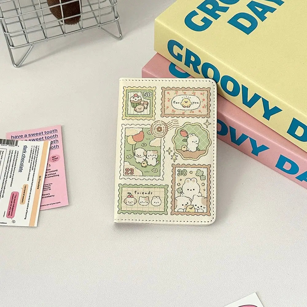Rabbit Passport Cover Fashion Women Men Pu Leather Travel Wallet Cartoon Passport Holder High Quality Case for Passports