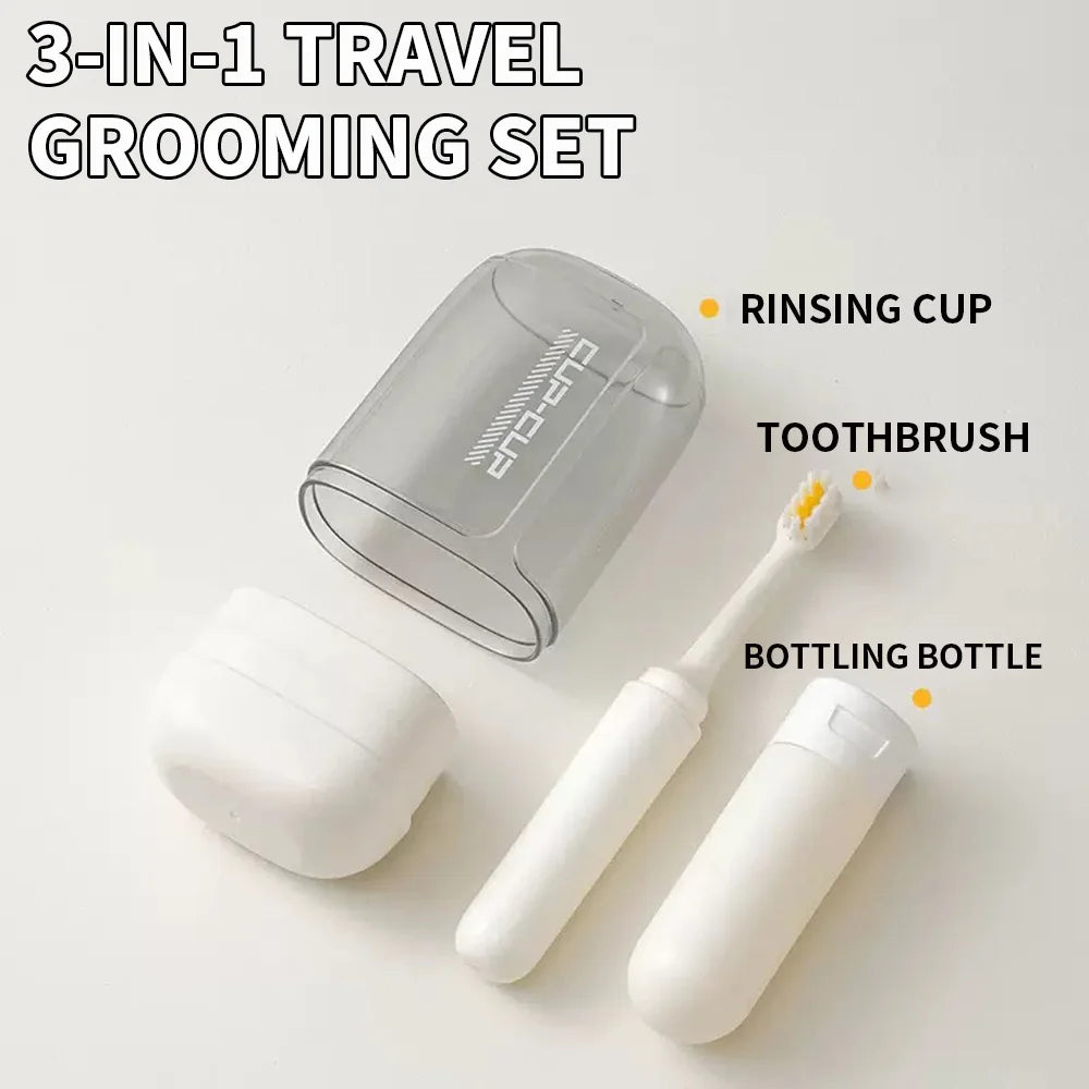 Travel toiletries set 3 in 1