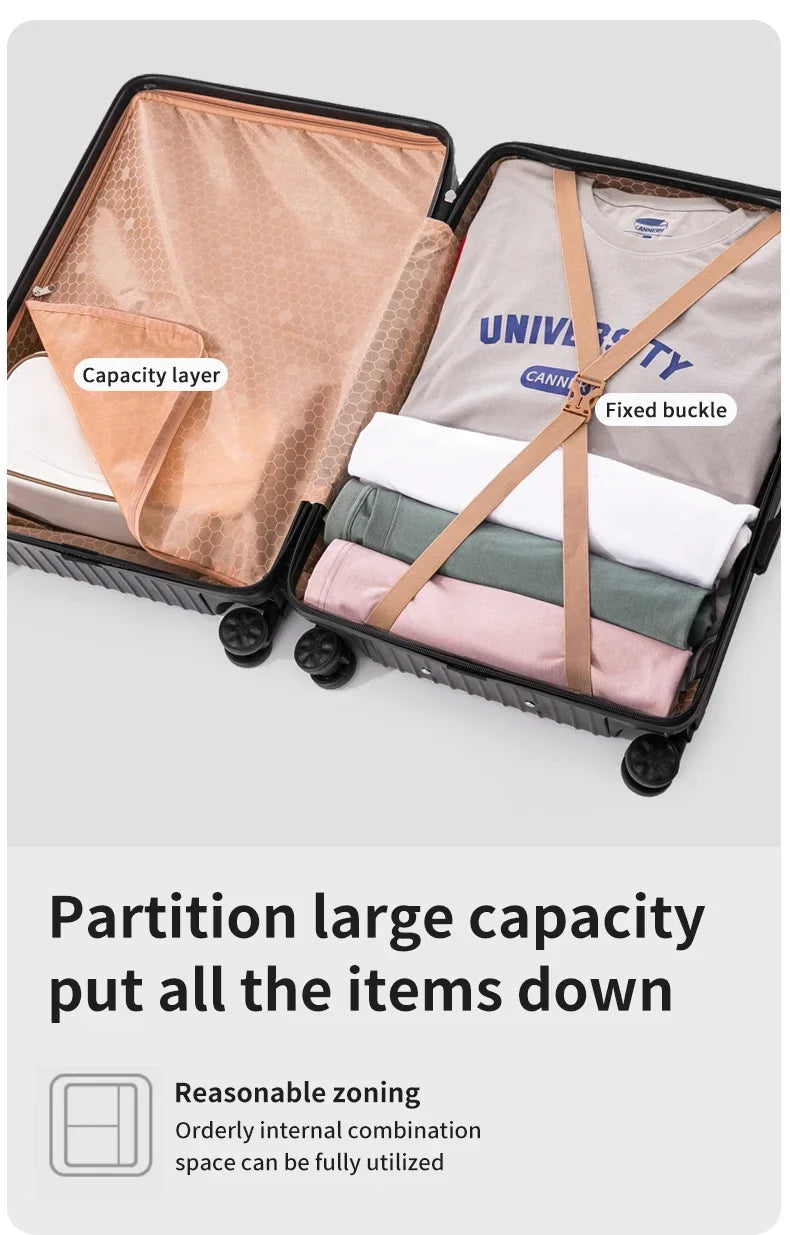 Aluminum Magnesium Alloy Travel Luggage Trolley