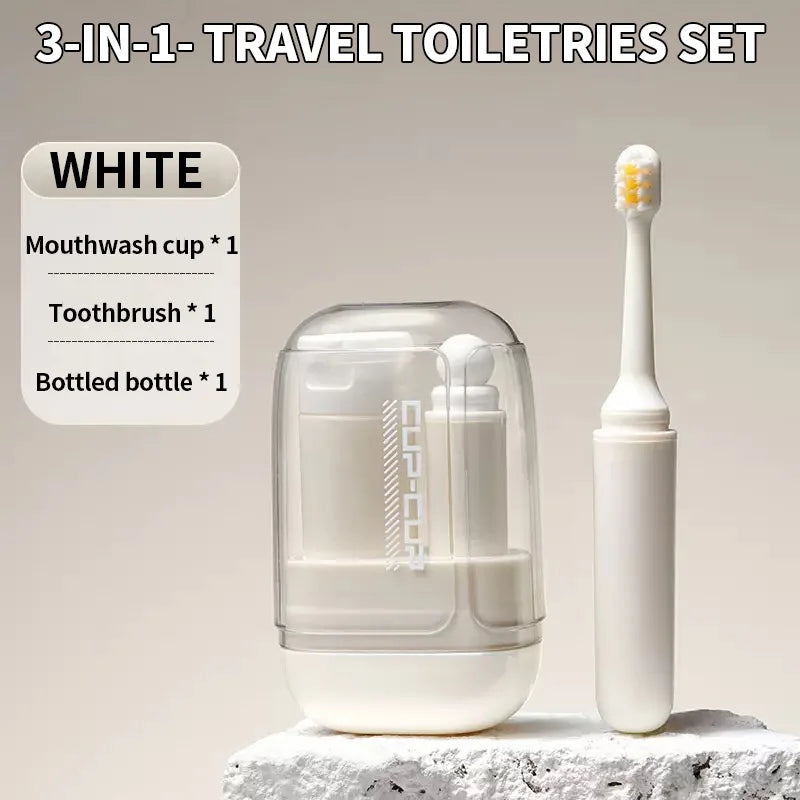 Travel toiletries set 3 in 1
