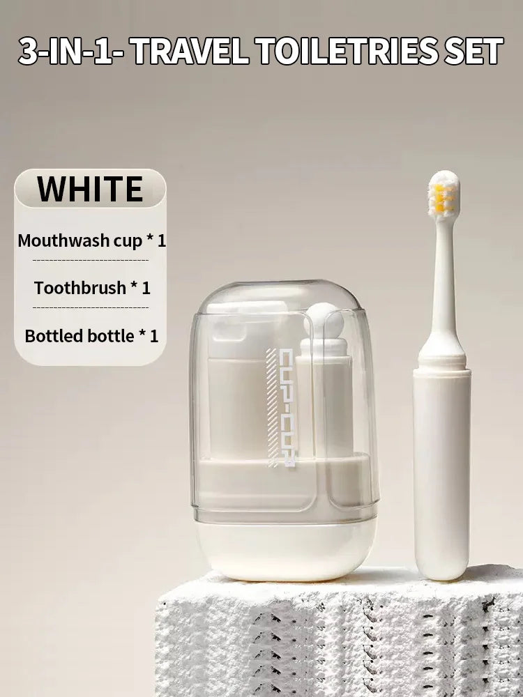Travel toiletries set 3 in 1