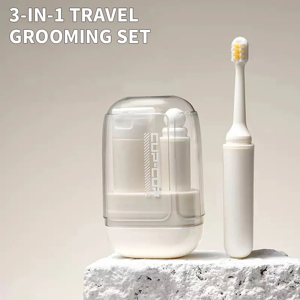 Travel toiletries set 3 in 1