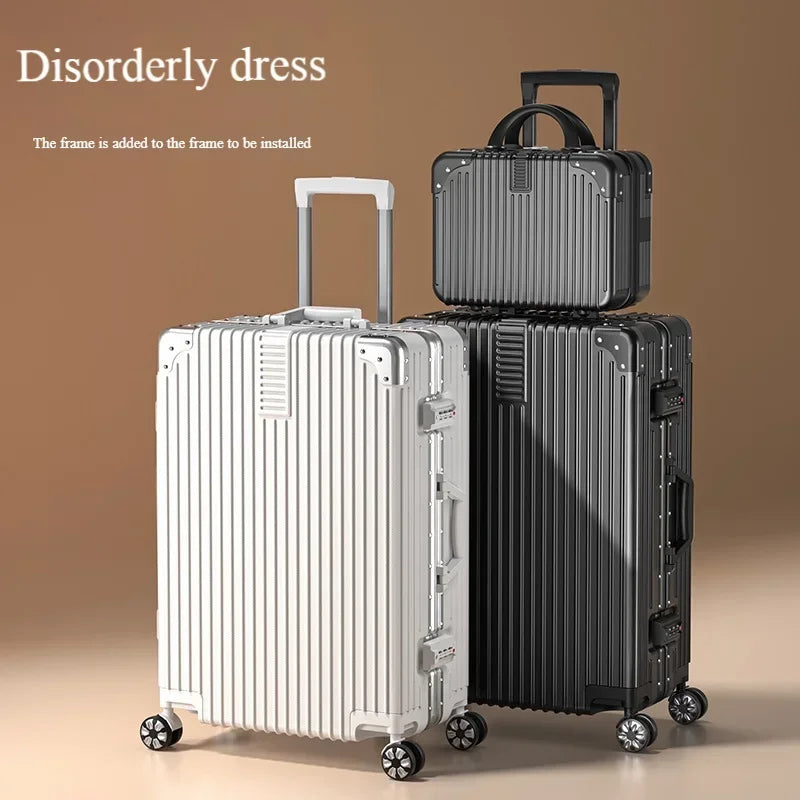 Aluminum Magnesium Alloy Travel Luggage Trolley