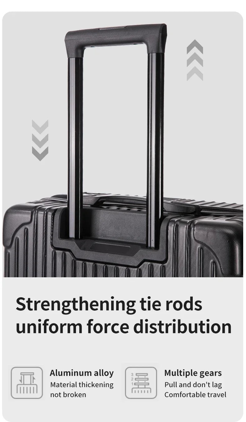 Aluminum Magnesium Alloy Travel Luggage Trolley