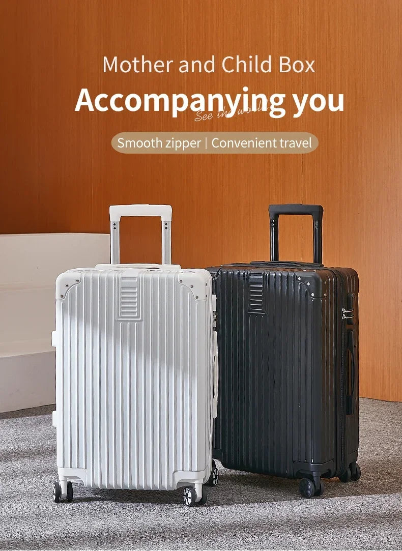 Aluminum Magnesium Alloy Travel Luggage Trolley